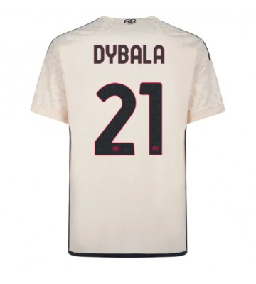 AS Roma Paulo Dybala #21 Udebanetrøje 2023-24 Kort ærmer